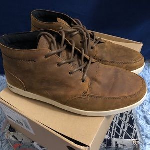 Reef Spiniker Mid NB Boots Leather Chukka Men’s Sz 8  *GREAT CONDITION* Brown
